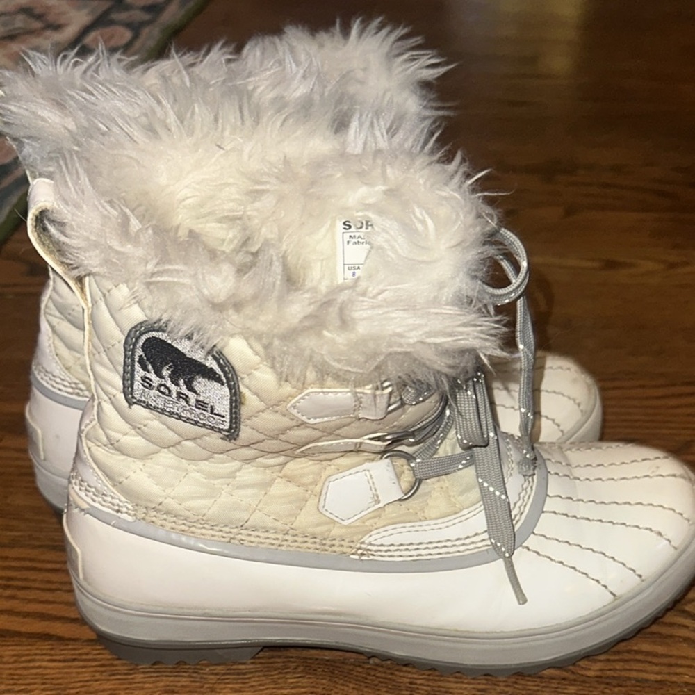 Sorel White Winter Boots